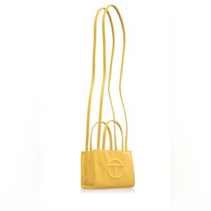 Yellow small Telfar shopper bag